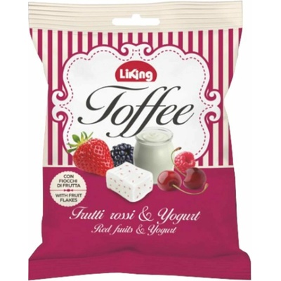 Liking Toffee červené ovocie a jogurt 175 g
