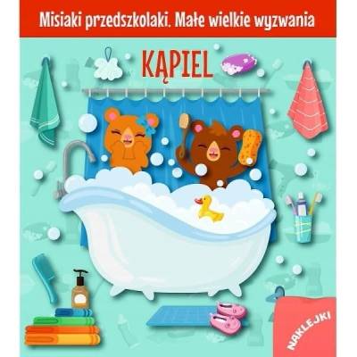 Omaľovánka pre deti KÚPEĽ MEDVEDÍKOV Detská omaľovánka