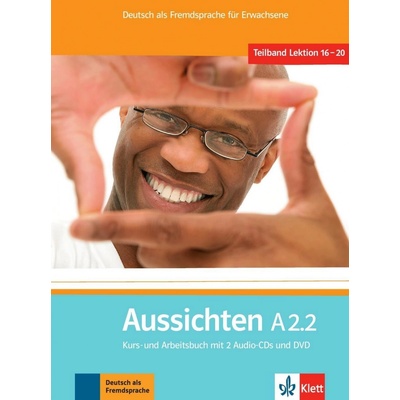 Aussichten A2.2 nemecká učebnica s pracovným zošitom vr. 2 audio CD a 1 DVD lekce 16 20