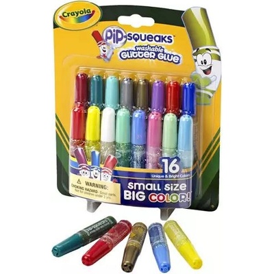 Crayola Crayola: Mini глитер измиваемо лепило - комплект от 16 бр (69-4200)