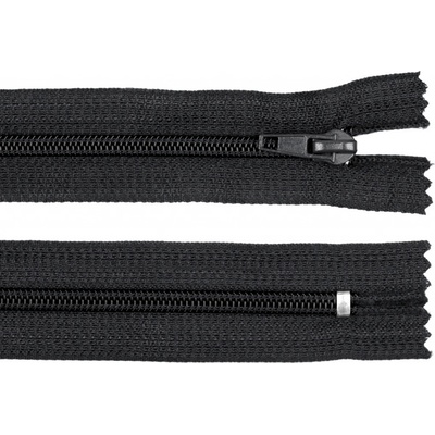 Prima-obchod Spirálový zip No 5 délka 18 cm bílá a černá POL, barva Černá
