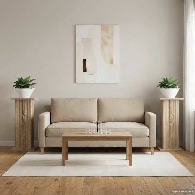 vidaXL Стойка за растения 2 бр. Дъб сонома 30, 5 x 30 x 60, 5 см (899785)