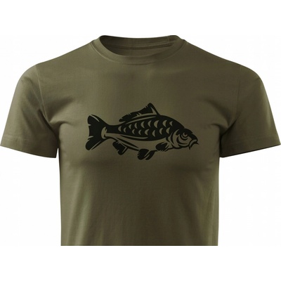 ForestMax tričko s potlačou ryby pre rybára s krátkym rukávom