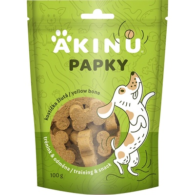 Akinu PAPKY Kostička žlutá 100 g