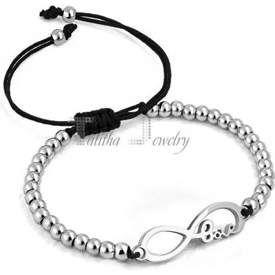 Talitha Сребриста гривна „Infinity love