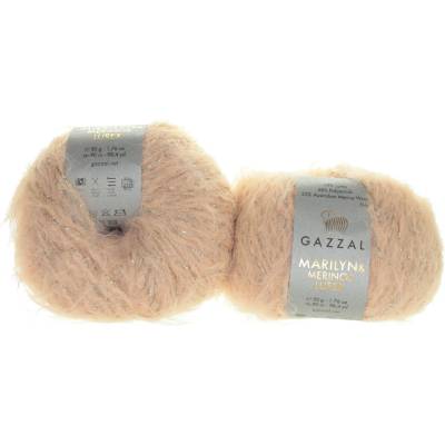 Gazzal Marilyn & Merinos Lurex 8271 L pudrová
