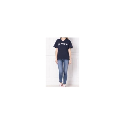 Tommy Hilfiger dámské tričko UW0UW01615 416 tm. modré