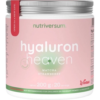 Nutriversum Hyaluron Heaven | Hyaluronic Acid with Collagen and Ashwagandha [200 грама] Матча с ягода