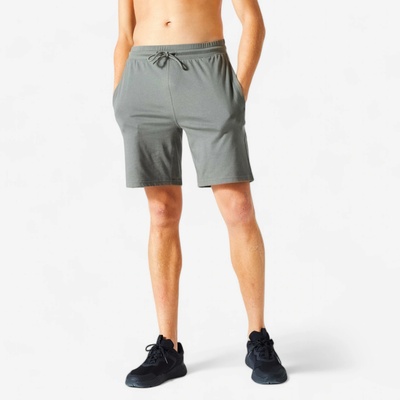Domyos pánské fitness kraťasy 500 essentials zelená