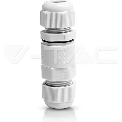 V-TAC Влагозащитен конектор Бял 5-9мм ip68 (5986)