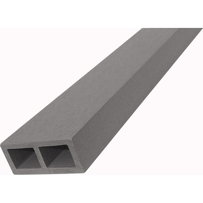 WPC vodorovný plotový nosník Nextwood, 88x38x2000 mm, barva šedá