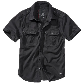 Image 1 of Brandit Vintage мъжка риза с къс ръкав 1/2, черна (4024.2)