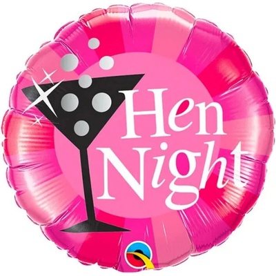 Qualatex Fóliový balónek kulatý Hen Night 46 cm