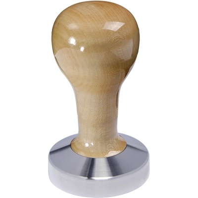 Buna Café tamper javor lak, nerez mat, konvexný 58 mm