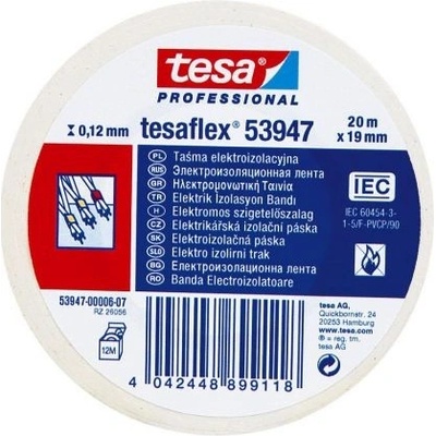Tesa tape 53988 Elektroizolačná páska PVC 19 mm x 20 m biela
