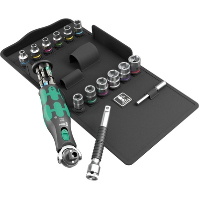 Wera 004284 Račňová sada 3/8" | 1/4" Zyklop Pocket Set 3 typ 8009, metrická 27 dielov
