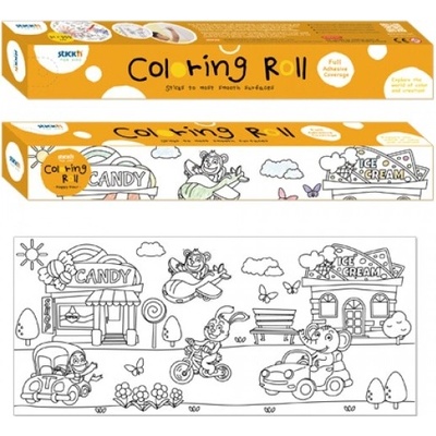 Omalovánky na roli Stick´n Šťastná hodinka 31 x 355 cm