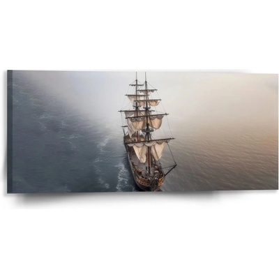 Sablio Obraz Plachetnica na pokojnom mori - 110x50 cm