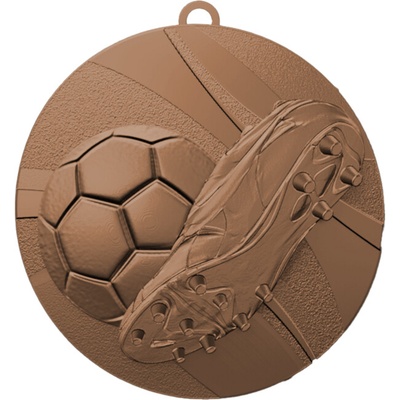 ME5003/B Medaila futbal pr.50 mm hr.1,5 mm bronz 5x0,15 cm