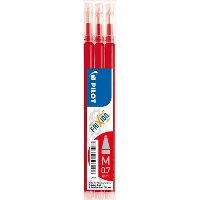 Pilot Frixion Clicker 0, 7 пълнител червен (3) (BLS-FR7-S3-R)