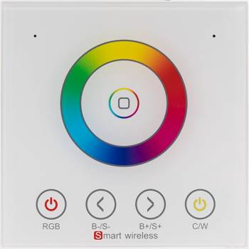 Ultralux Smart 2.4g rf touch ПАНЕЛ ЗА СТЕНА ЗА rgb И rgbw led ОСВЕТЛЕНИЕ, 1 ЗОНА (sswrgbw1z)