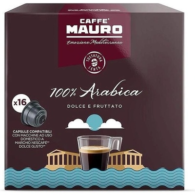 Caffé Mauro Кафе капсули MAURO Arabica - съвместими с Dolce Gusto, 16 бр (51244)