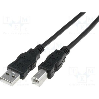 Digitus AK-300105-005-S USB 2.0, USB A vidlice, USB B vidlice, niklovaný, 0,5m