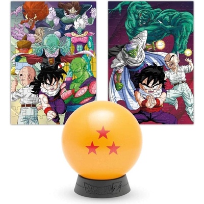 Grupo Erik Двулицев колекционерски пъзел Erik от 98 части - Dragon Ball Z, с три звезди (PUZC03)