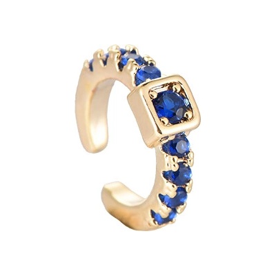 Sarines Pozlacený ušní šperk Earcuff se čtvercovými zirkony S2160