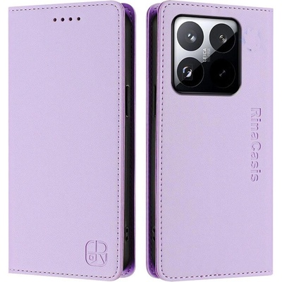 GKK Кожен Калъф с Джобове за Xiaomi 15T, Rfid Wallet Case, Лилав (5966011762984)