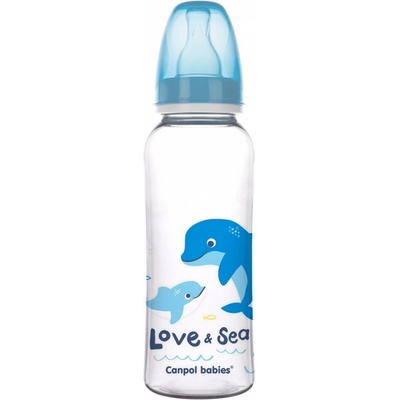 Canpol babies fľaša s potlačou Love&Sea green 250 ml