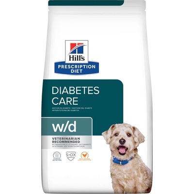 Hill's Prescription Diet W/D Udržení hmotnosti a péče při cukrovce pro psy 2 x 10 kg