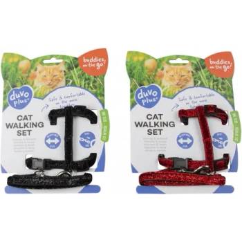 Image 1 of DUVO Glitter нагръдник за котка - обиколка 20-35 см, шрина 10 мм, дължина на повода 125 см, Белгия - 11839