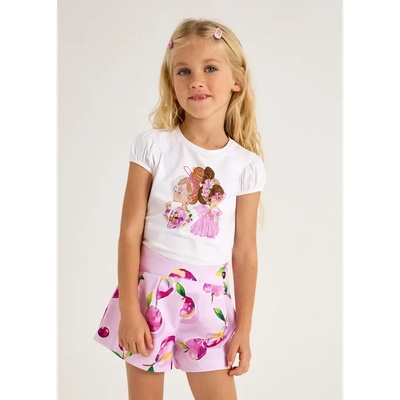 Mayoral Къси панталони в лилав цвят с плодове за мини момиче Майорал