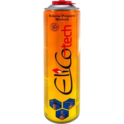 EliCо camp Газов пълнител, газов флакон 600 ml, присъединяване винтово 7/16″ (UP‐60600)