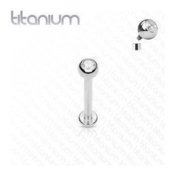 Šperky4U piercing do brady titan vnitřní závit tyčka TIT1010C-12113