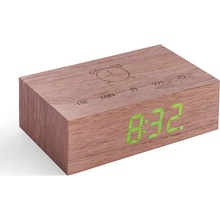 Gingko Design Flip Click Clock G003W8 hnědá