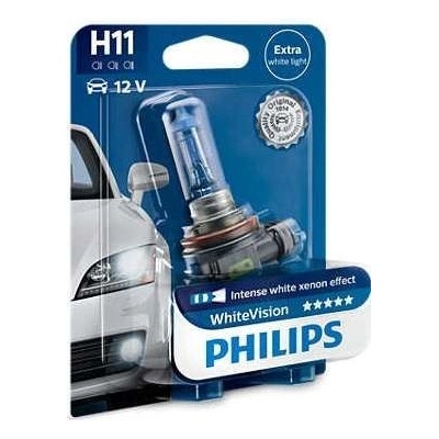 Philips WhiteVision ultra H11 PGJ19-2 12V 55W 12362WVUB1