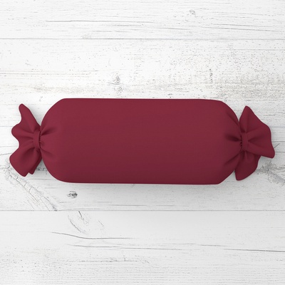 Biante Vankúš valec bonbon Rongo RG-044 Tmavé bordó 15x40