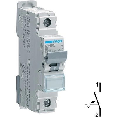Hager NBN106 Jistič 1 pól. 6A B
