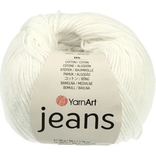 YarnArt Jeans 62 ľadová biela