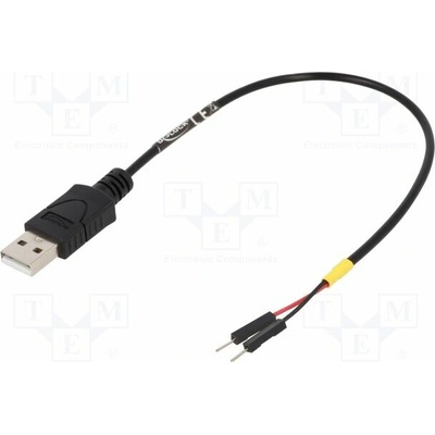Delock 85401 USB A vidlice kolíkový konektor 1pin x2 0,2m černý