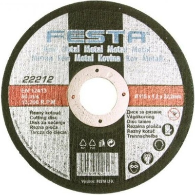 Kotouč řezný na ocel Festa 150x1,2mm 0.059 Kg NÁŘADÍ Sklad2 22219