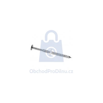 Hřebík kroucený s PVC podložkou, hliníkový (Al) 63 x 3,1, balení 1 kg