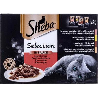 SHEBA Selection v omáčce mix chutí 12x85 g