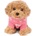 Studio Pets Плюшена играчка Studio Pets - Куче Пудел с блузка, Бисквитка, 23 cm (6216)