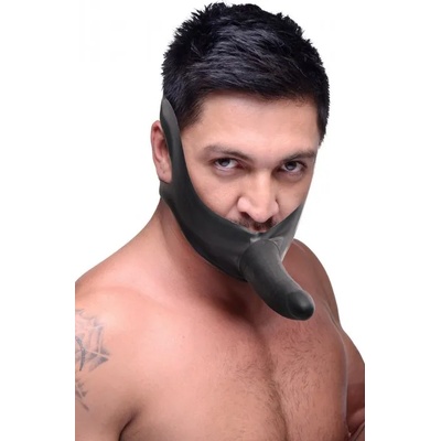 Master Series Face Fuck Strap On Mouth Gag Black