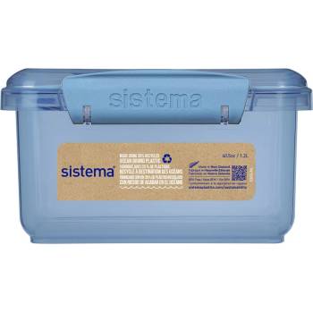Holmes Products (Europe) Limited Кутия за обяд Sistema Ocean Bound Lunch Plus с прибори 1.2 л, синя