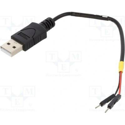 Delock 85400 USB A vidlice kolíkový konektor 1pin x2 0,1m černý