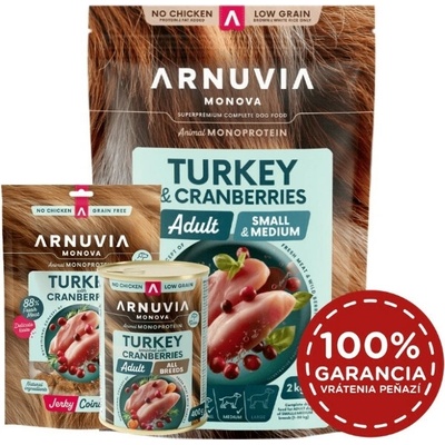 Arnuvia Monova Adult Small & Medium Turkey & Cranberries 2 kg